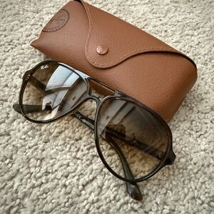 Ray-Ban Dark Brown Aviator Sunglasses